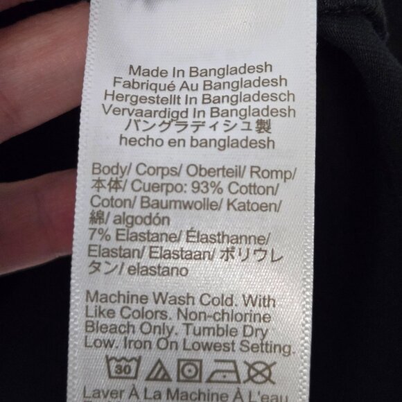 J. Crew NWT Maternity Size XL Long-Sleeve Crewneck Black Shirt Stretchy - Picture 8 of 12